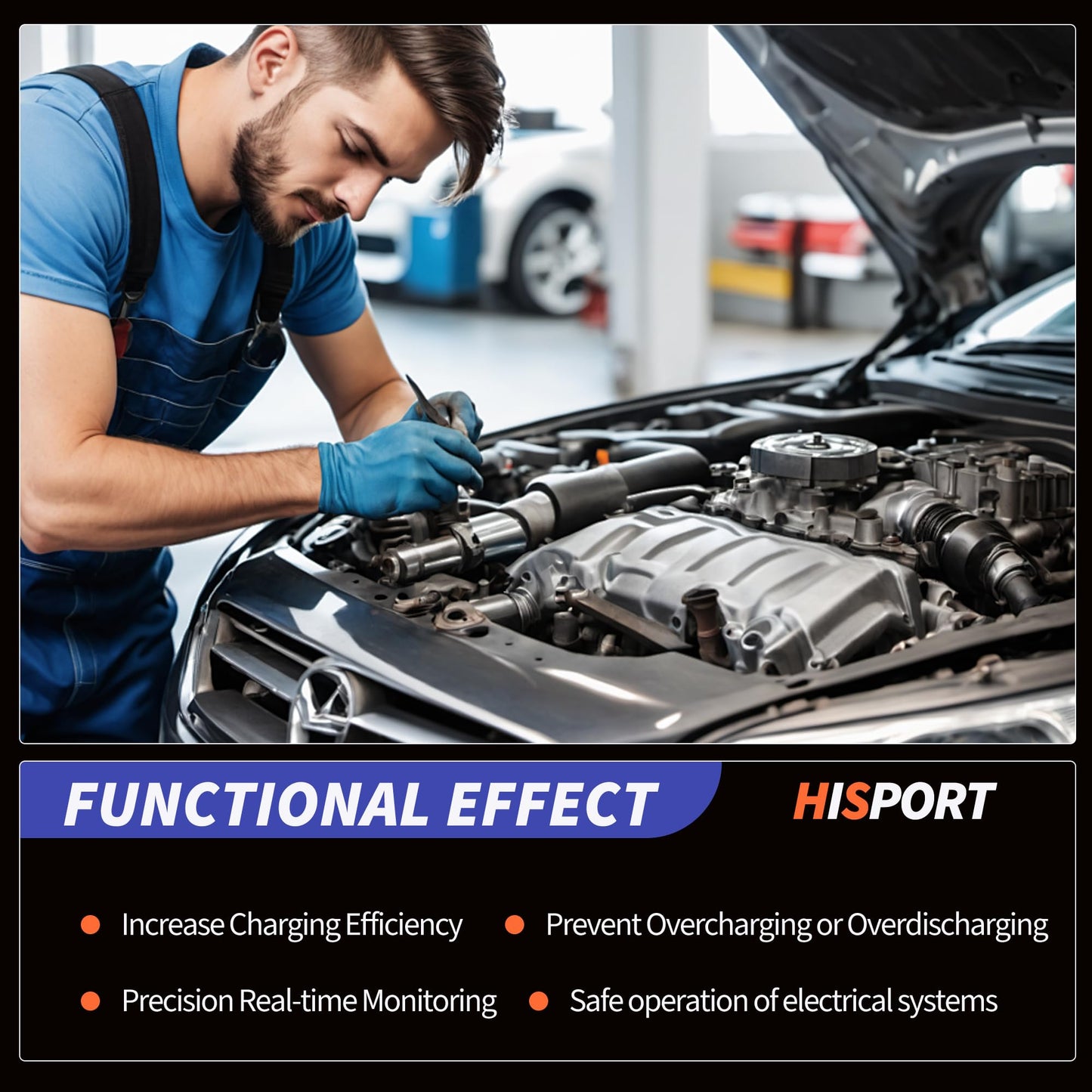 HiSport Battery Current Sensor 294G0-1HH0A 294G01HH0A Compatible with Nissan Altima Leaf Murano Pathfinder Quest Versa Note