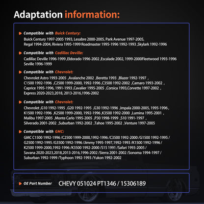 HiSport AC Heater Climate Fan Speed Control Wire Harness Connectors Pigtail PT1346 15306189 969907 Replacement for Chevy Tahoe Silverado 2500 C1500 C2500 C3500 K3500 K2500 K1500 C3500HD 1989-2022