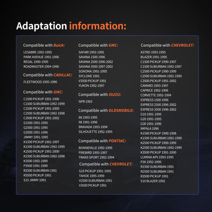 HiSport 1-Wire Pigtail Coolant Temperature Sensor Connector C1500 16CM - Compatible with GM Vehicles Chevy C1500 K1500 Tahoe Impala Buick Regal Oldsmobile 98