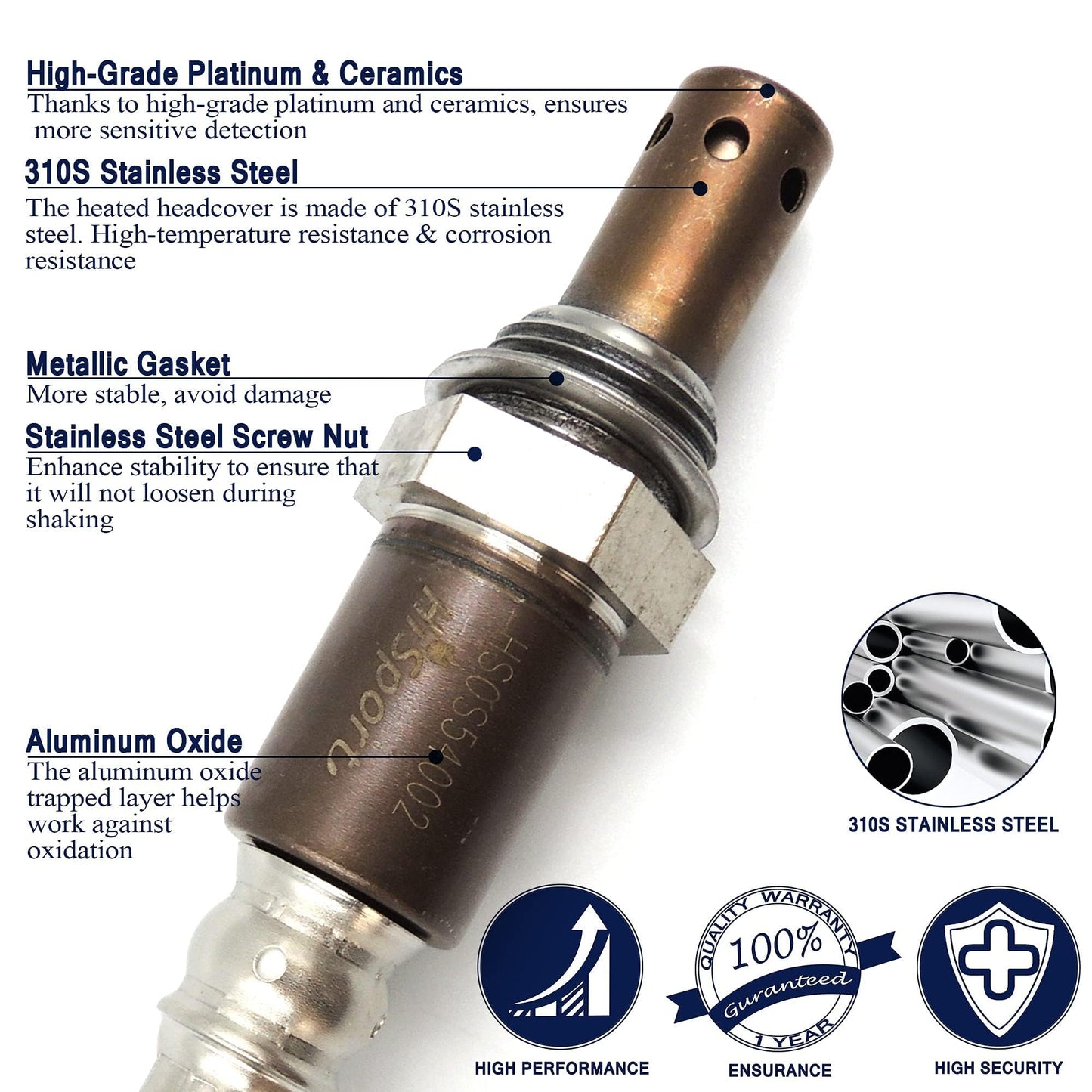 HiSport Oxygen Sensor Compatible with Subaru Outback 2001,2002, 2003, 2004, Toyota Camry 2000, 2001, 2002, 2003 Solara 2000-2003 Replaces 250-54002