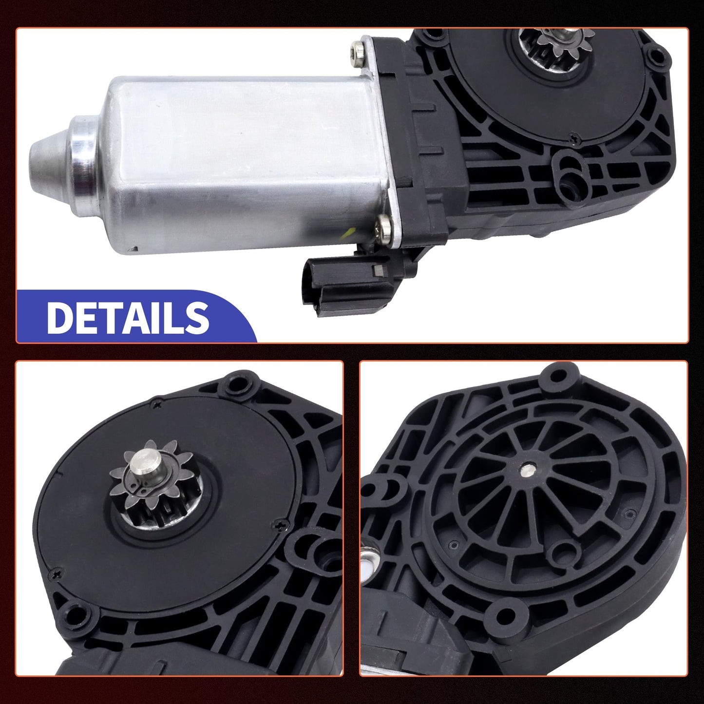 HiSport 742-260 Power Window Lift Motor Compatible with Ford Excursion 2000-2005,F250 F350 Super Duty 2000-2010 Window Lift Motor Front Left Position