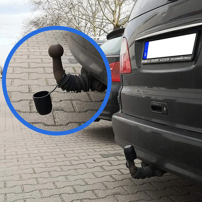HiSport 2-Pack Universal Trailer Hitch Ball Cover with Hook - 2" Towing Ball Protector Cap for RV, Truck, Boat, and Caravan - Weather-Resistant Drawbar Cover with Tether
