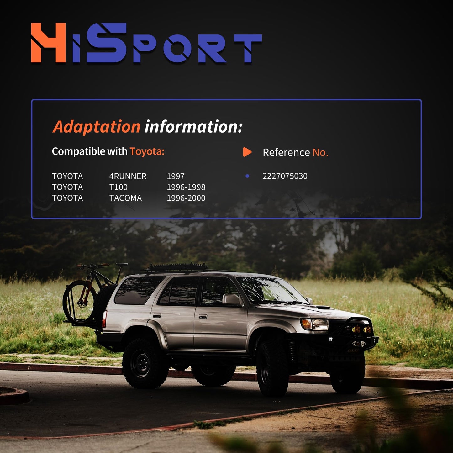 HiSport Idle Air Control Valve With Gasket - Compatible with Toyota 4runner 1997 T100 1996-1998 Tacoma 1996-2000 Replaces 2227075030