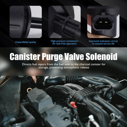 HiSport 28910-26900 Canister Purge Valve - Compatible with Hyundai Accent 2006-2011 Elantra 2007-2012 Equus 2011-2013 Genesis 2009-2014 Compatible with Kia Rio 2006-2012 Rio5 2006-2011 Soul 2010-2011
