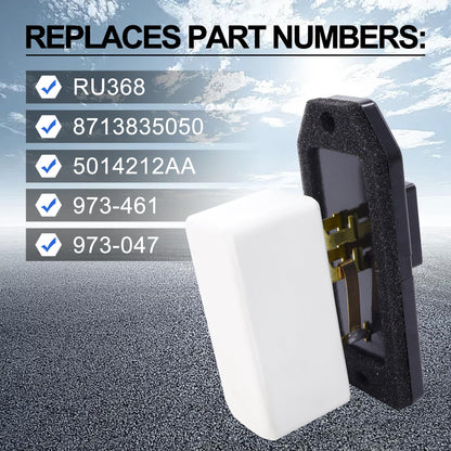 HiSport HVAC Heater Blower Motor Fan Resistor - 5014212AA 3A1103 973047 RU368 973-047 RU-368 5014212AA CR160 Compatible with Jeep Grand Cherokee 2000-2004, Compatible with Dodge Viper 2003-2010