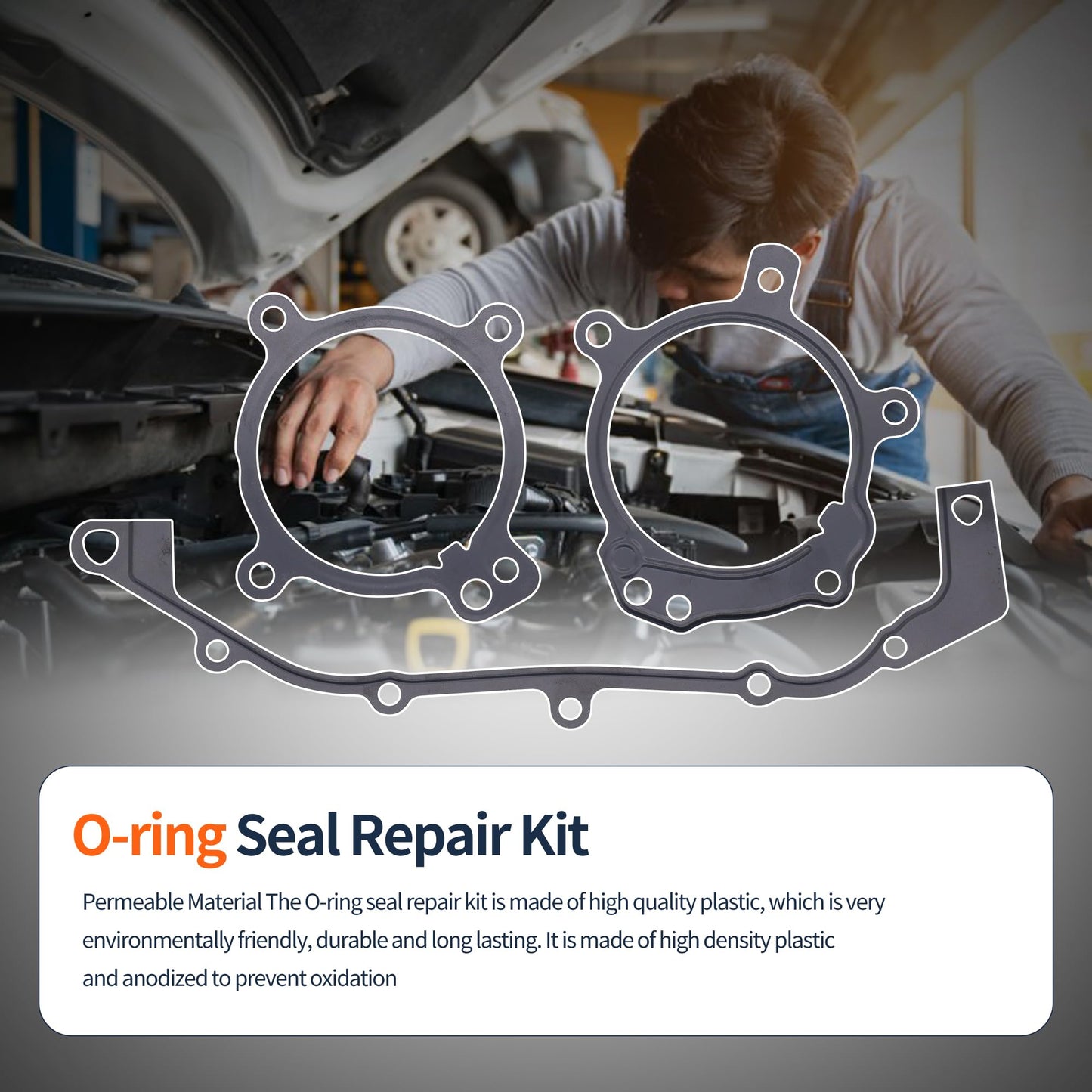 HiSport Dual Vanos O-Ring Seal Repair Kit - Compatible with BMW E36 E39 E46 E53 E60 E83 E85 M52tu M54 1998-2006 - Replacement Timing Solenoid Gasket Kit 11361433513 11361748745