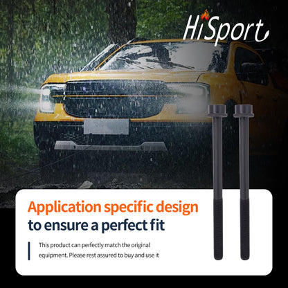 HiSport ES72207 Engine Cylinder Head Bolt Set Replacement for Ford Escape Focus Ranger Fusion for Lincoln MKZ for Mazda B2300 for Mercury Mariner