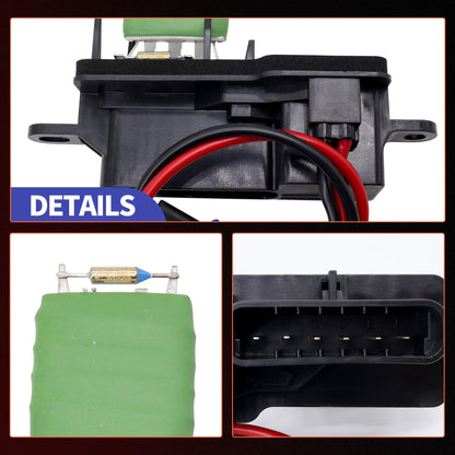 HiSport 973-407 Front HVAC Fan Blower Motor Resistor with Harness Compatible with Chevy GMC Express Savana 1500 C4500 C5500 C6500 C7500 Kodiak Topkick Replacement for 89018770 1580560 22941007