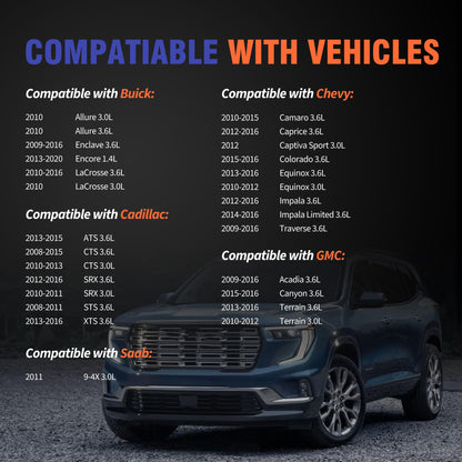 HiSport Engine Valve Cover Gasket Set - Compatible with Buick Allure Enclave Encore Lacrosse Cadillac ATS CTS SRX STS XTS GMC Acadia Canyon Terrain 1.4L 3.0L 3.6L 2008-2020 - Replace VS50808R