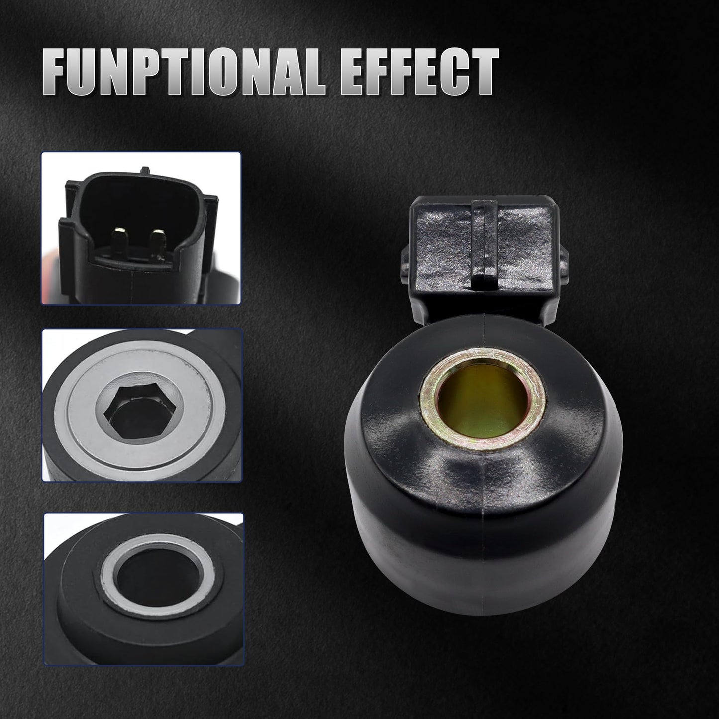 HiSport 22060-30P00 Knock Sensor with Harness Wire - Compatible with Infiniti G20 I30 Q45 QX4 J30 M30 Nissan Altima Sentra Frontier Xterra Maxima 200SX 240SX 300ZX Pathfinder Pickup Quest D21 NX