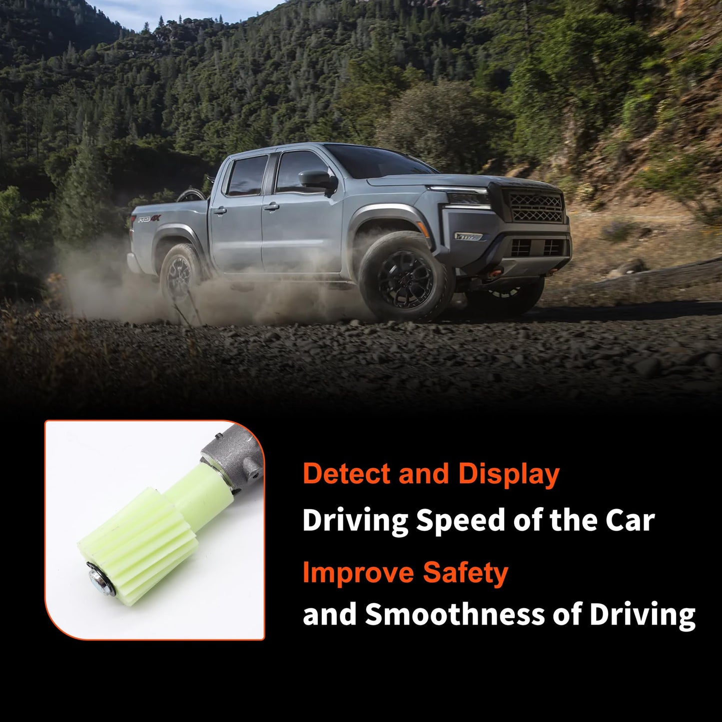 HiSport 2501074P01 Transmission Speed Sensor - Compatible with Nissan Frontier 2.4L 1998-2001 Frontier 3.3L 1999 Pathfinder 3L 1994-1995 Pickup 2.4L 1995-1997 Pickup 3L 1995 - Replace SC64 32702-74P19