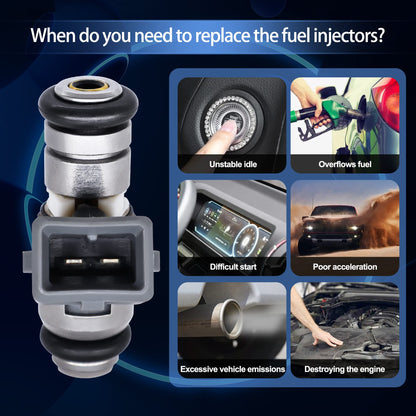 HiSport Racing Fuel Injector IWP162- Compatible with Harley Davidson Replaces 27609-01B, 27609-01, 1022-0113 (pack of 2)