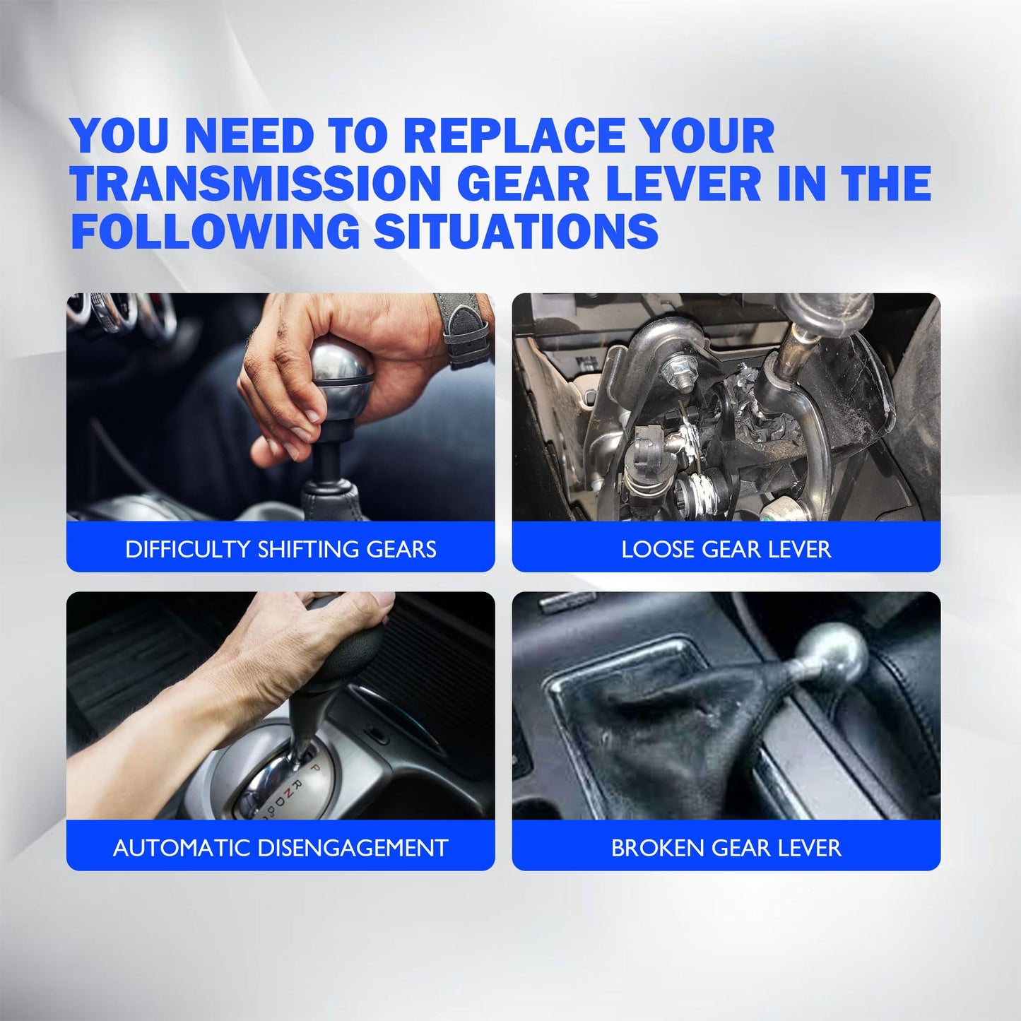 HiSport Automatic Transmission Gear Shifter Lever - Compatible with Ford F150 F250 F350 Replaces 5C3Z7210AAA