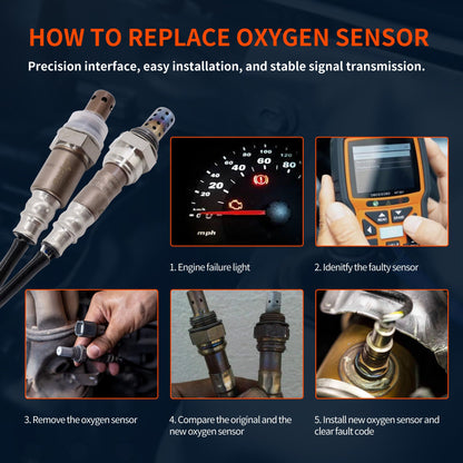 HiSport O2 Oxygen Sensor Upstream Downstream - Compatible with 2006 2007 Chevy Avalanche Silverado 1500 Suburban Tahoe Cadillac Escalade GMC Sierra Yukon Hummer H2 Replace 234-4337 234-4018