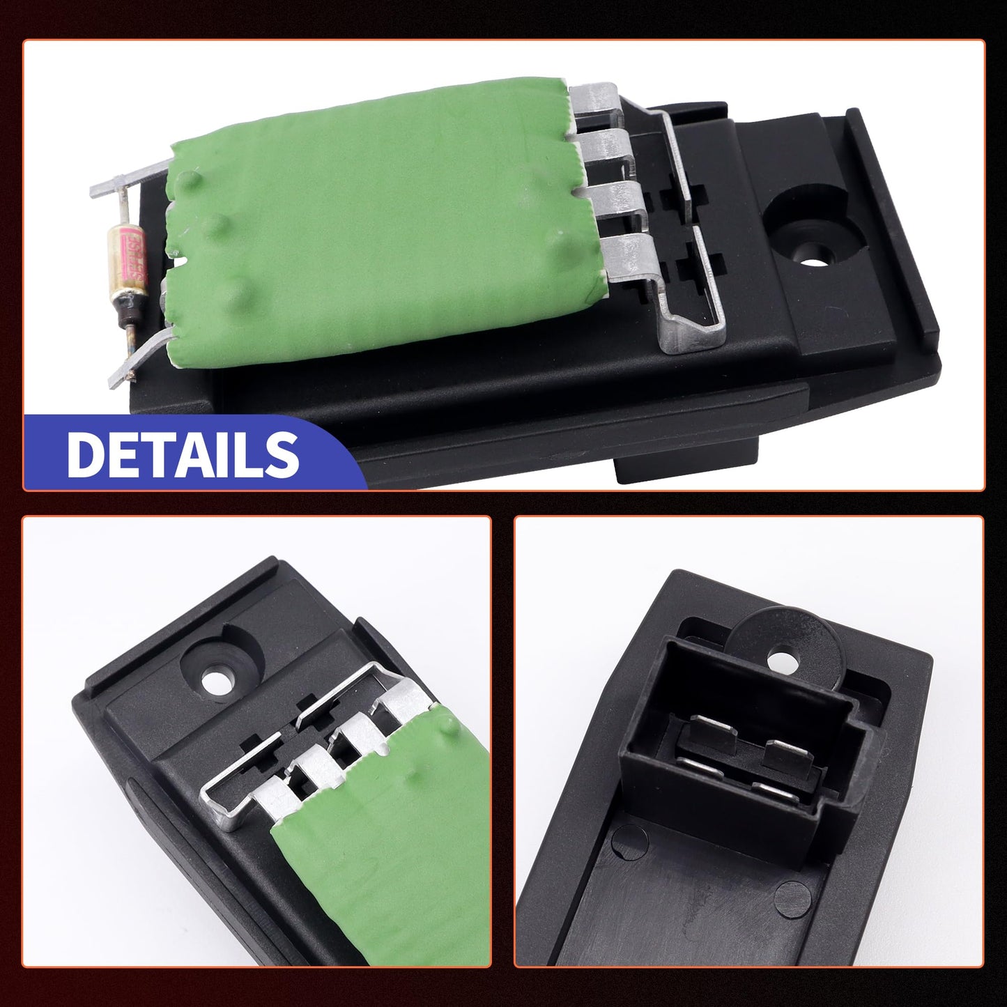 HiSport Blower Motor Resistor Control Module 3M5Z18591BA - Compatible with Ford Contour 1997-2000 Focus 2000-2007 Transit Connect 2010-2013 Mercury Cougar 1999-2002 Mystique 1997-2000