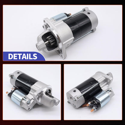 HiSport 18417 Starter Motor 1KW 12V 9-Tooth - Compatible with Kubota D782 D722 Diesel Engines 18HP 21HP 1996-2013 - Replace SND0338 67980-31151 6798031151 410-52106R 41052106R
