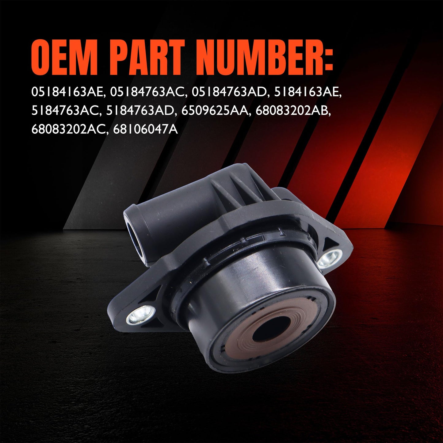 HiSport PCV Valve 68083202AC - Compatible with Chrysler 200 300 Dodge Avenger Challenger Charger Durango Grand Caravan Jeep Grand Cherokee Ram 1500 Classic Promaster 2500 3500 - Replaces 05184163AE