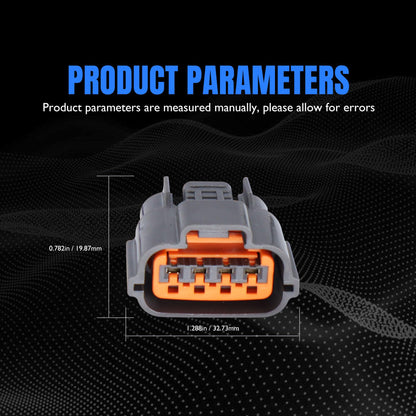 HiSport LR1110-709B Alternator Repair Plug Harness-4 PIN Pigtail Connector Compatible with Nissan Murano Maxima,Mitsubishi Galant Endeavor Outlander Eclipse Montero Mirage,Infiniti I35 I30,Eagle,KIA