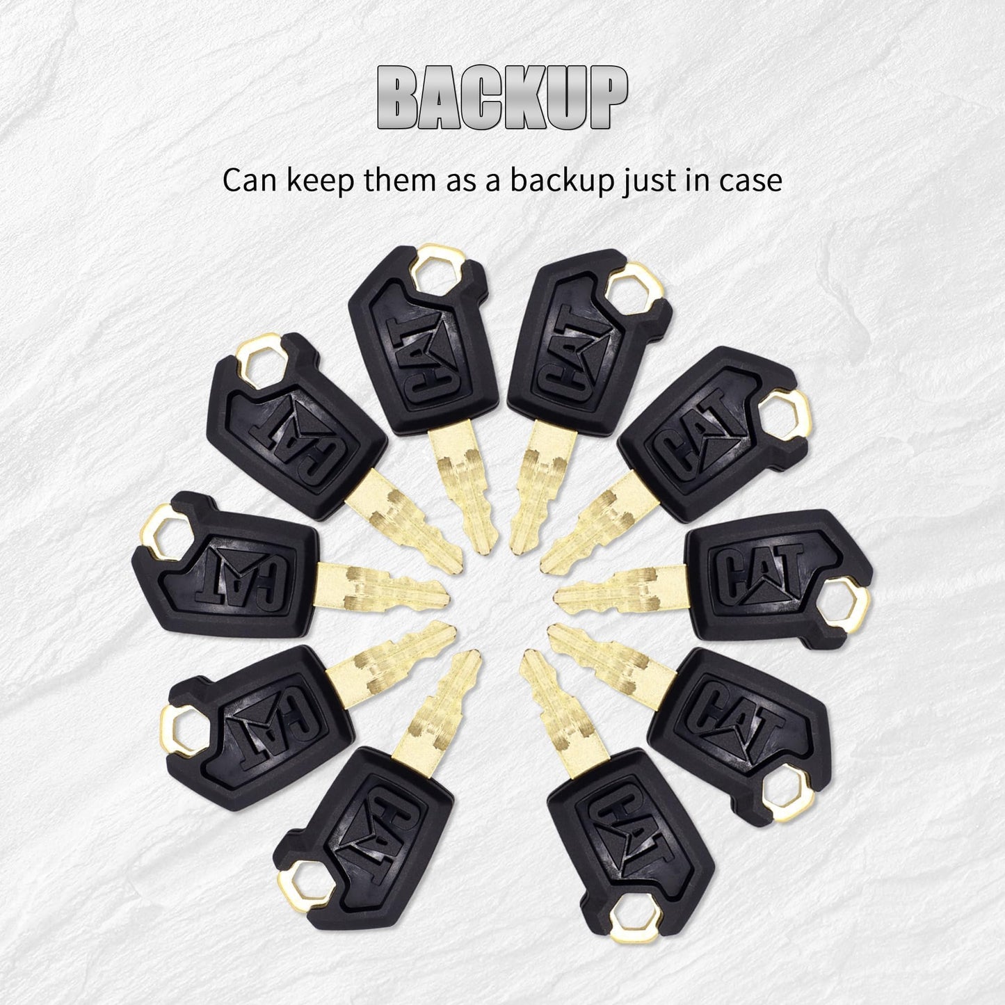 HiSport Cat Keys - Compatible with Caterpillar Heavy Equipment Part Replace 5P8500