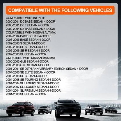 HiSport HVAC Heater Blower Motor Fan Resistor with Harness Compatible with Nissan & Infiniti Vehicles Altima 2002-2006, Maxima 2000-2008, I30 2000-2001, I35 2002-2004 Front Side Replace 27761-2Y000