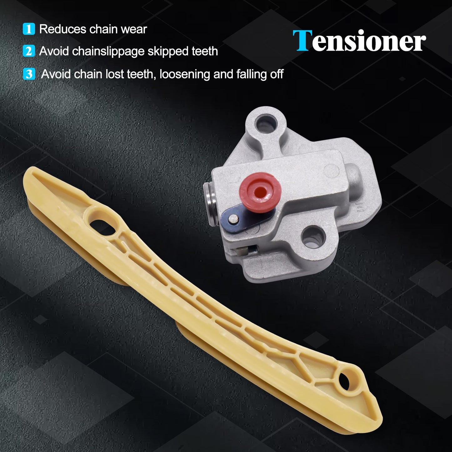 HiSport 24410-2B700 Engine Timing Chain Kits - Compatible with Hyundai Accent Elantra Sonata Tucson Veloster 2012-2021 Kia Forte Optima Rio Seltos Soul 2012-2021 - 24420-2B611 24431-2B620 24321-2B620