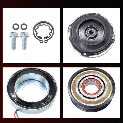 HiSport Air Conditioner AC Compressor Clutch Kit Compatible with Chevrolet Silverado 2500 3500 HD 2015-2021, Replacement for GMC Sierra 2500 HD 2015-2021, Sierra 3500 HD 2015-2019 2021, V8 6.6L