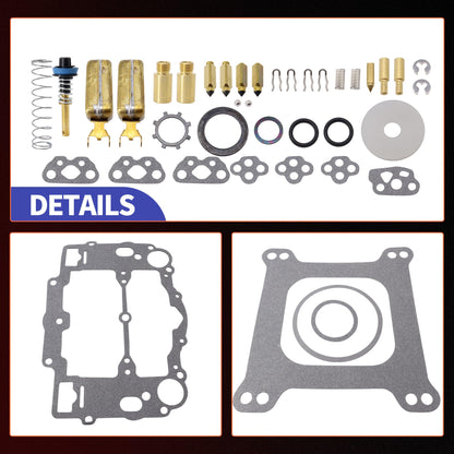HiSport Carburetor Rebuild Kit with Bowl Cover Gasket Compatible with Edelbrock 1406 1405 1407 1408 1409 1410 1411