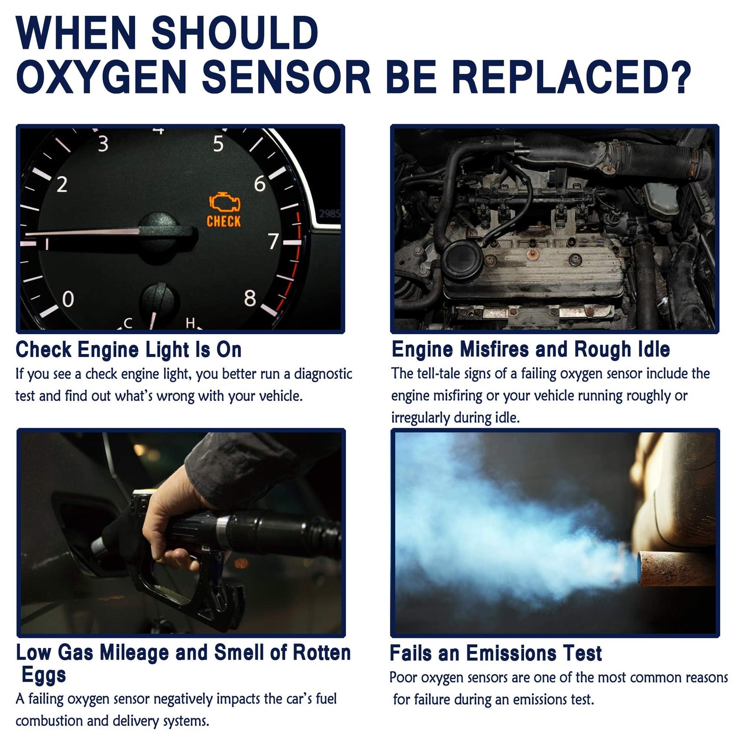 HiSport Oxygen Sensor Heated O2 Sensor, 4-Wire Air Fuel Ratio Sensor Compatible with Subaru Legacy Outback 2015-2019, Toyota Camry 2004-2006 Highlander 2009-2014 Sienna 2004-2010 Replaces 250-54008