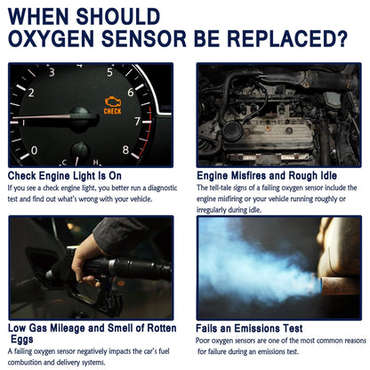 HiSport Oxygen Sensor Heated O2 Sensor, 4-Wire Air Fuel Ratio Sensor Compatible with Subaru Legacy Outback 2015-2019, Toyota Camry 2004-2006 Highlander 2009-2014 Sienna 2004-2010 Replaces 250-54008