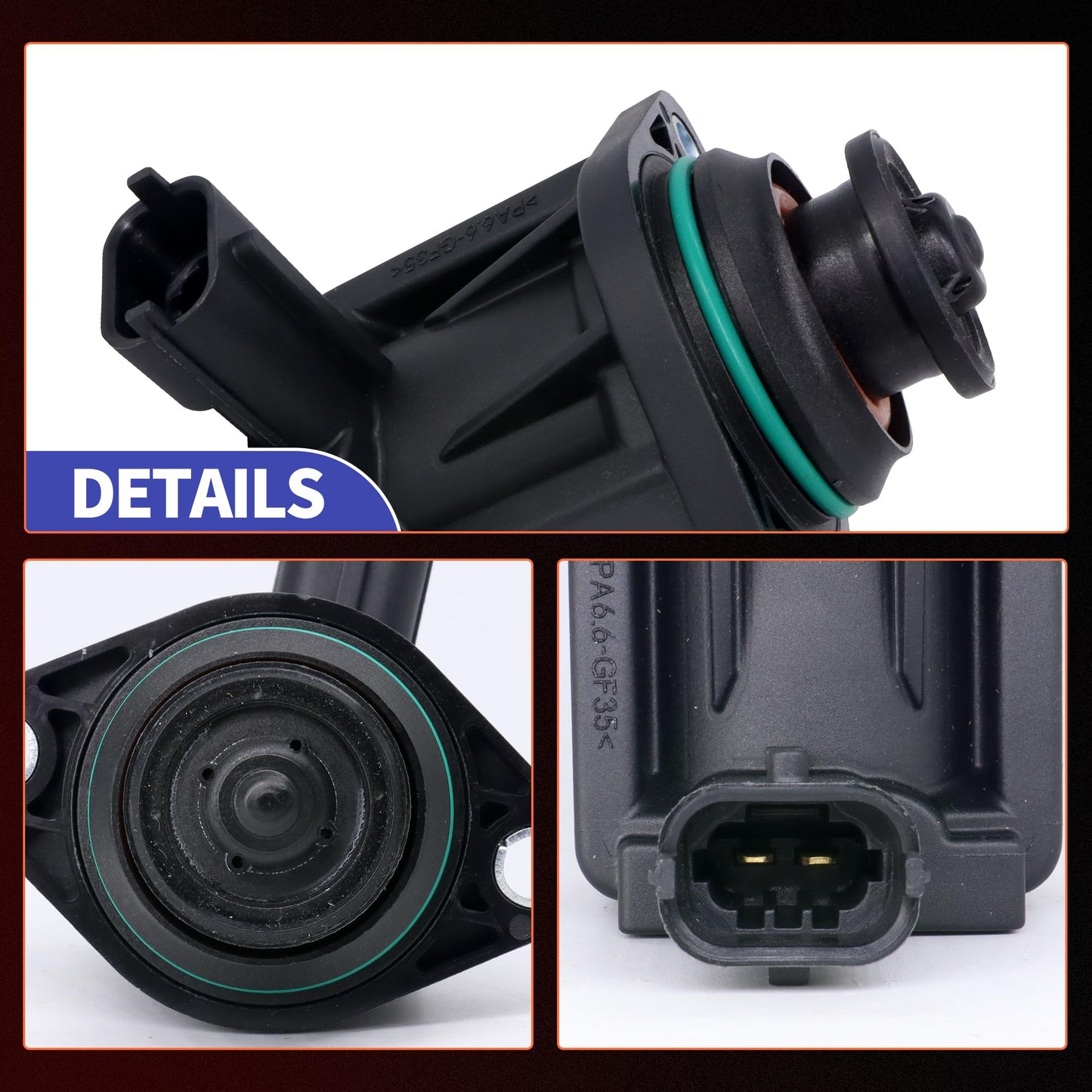 HiSport Turbo Solenoid Valve AA5E-9U465-AD - Compatible with Ford Expedition Explorer F-150 Flex Taurus Transit-150 Transit-250 Transit-350 Transit-350 HD Lincoln MKS MKT Navigator 2010-2019