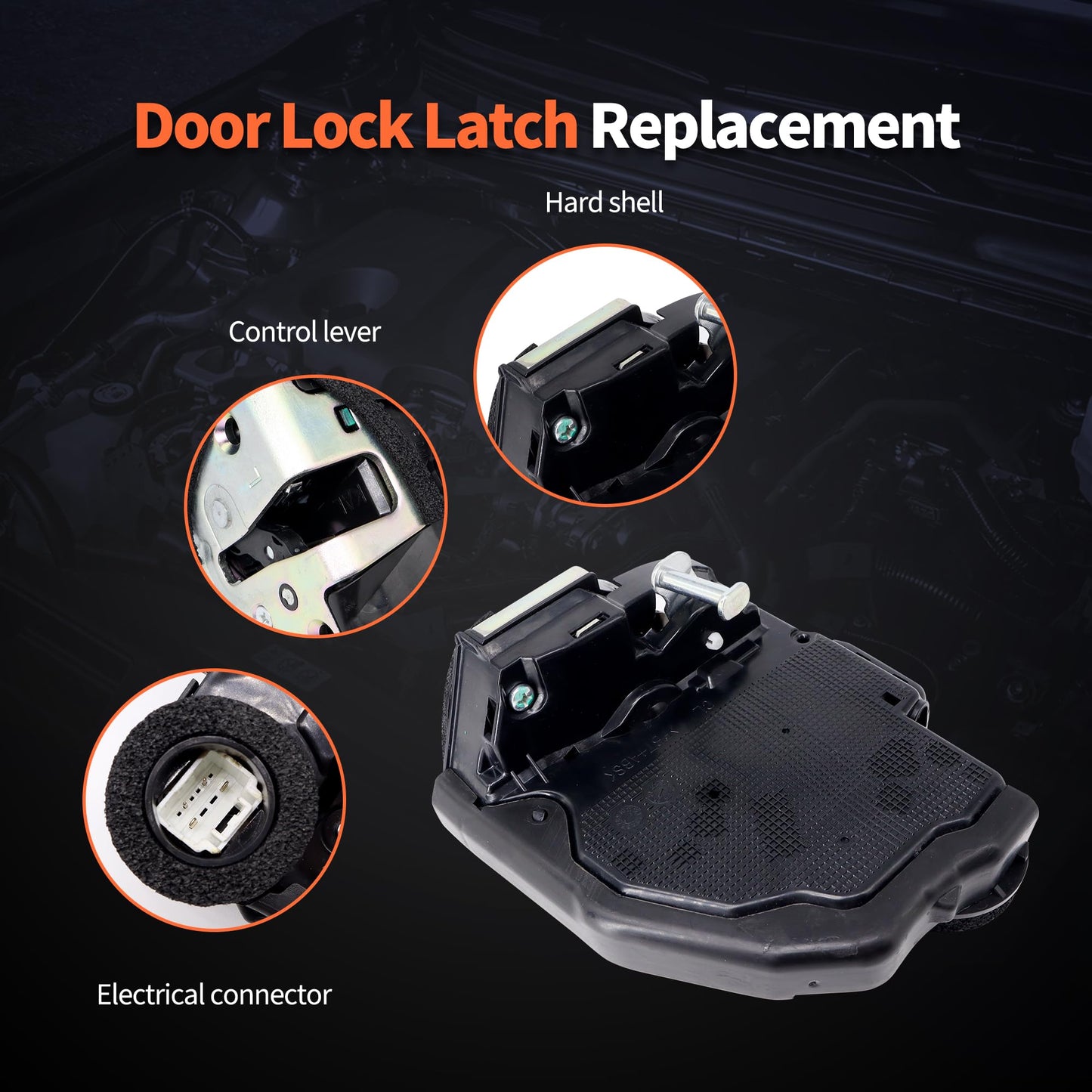 HiSport 931-405 Rear Left Door Latch Lock Actuator Compatible with Toyota Lexus ES300h ES350 GX460 GS200t GS450h Scion xB 4Runner Camry Corolla Highlander Prius RAV4 Replaces 6906006100 69060-33120