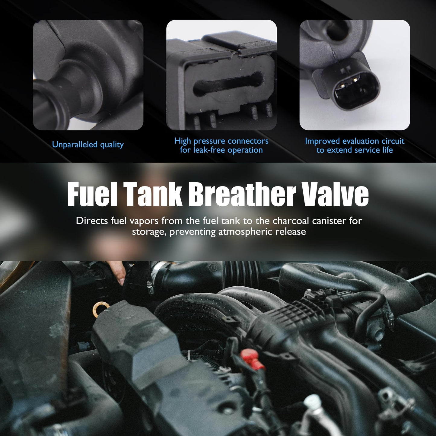 HiSport Fuel Tank Breather Valve - Compatible with BMW X1 2016-2020 Compatible with Mini Cooper 2019-2020 Cooper Clubman 2016-2020 Cooper Countryman 2017-2020 - Replace 13907614013