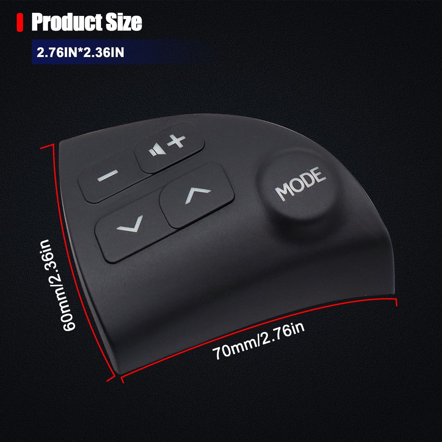 HiSport Steering Wheel Volume Control Switch Button Left and Right - Compatible with Lexus ES350 2006 2007 2008 2009 2010 2011 2012 Replaces 84250-33190-C0