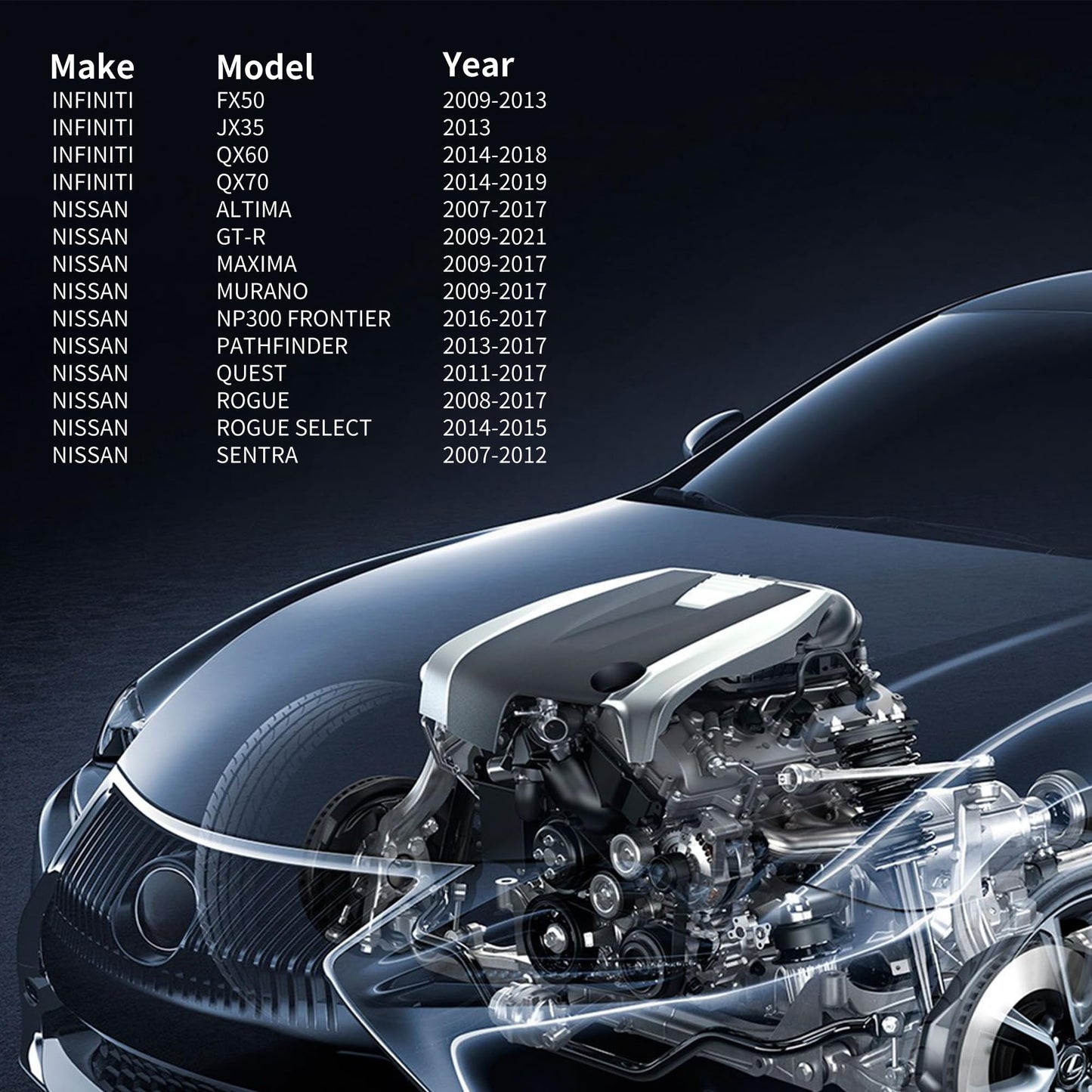 HiSport Vapor Canister Purge Valve Solenoid 14930JA10A 911-509 Compatible with INFINITI FX50 JX35 QX60 QX70 NISSAN ALTIMA GT-R replaces 911-509 14930JA10D