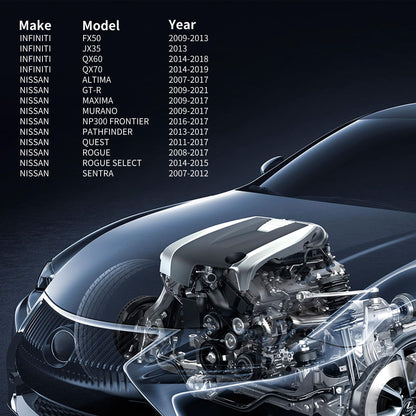 HiSport Vapor Canister Purge Valve Solenoid 14930JA10A 911-509 Compatible with INFINITI FX50 JX35 QX60 QX70 NISSAN ALTIMA GT-R replaces 911-509 14930JA10D