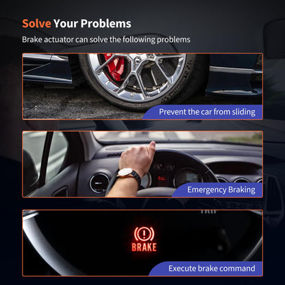 HiSport Rear Left Parking Brake Actuator Motor - Compatible with BMW 118i X1 X2 Jaguar E-Pace F-Pace I-Pace XE XF Land Rover Discovery Sport Range Rover Evoque Velar 2014-2024 - Replace LR061382