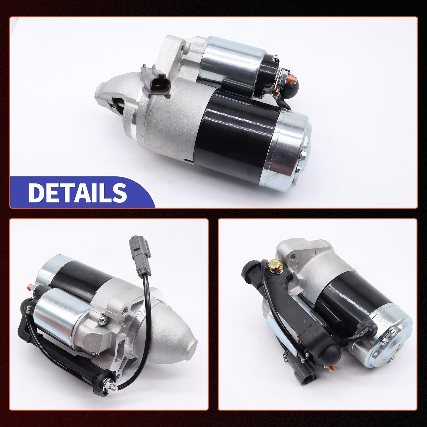 HiSport 23300-1CA0A Starter Motor - Compatible with Infiniti FX50 M56 Q70 Q70L QX56 QX70 QX80 Compatible with Nissan Armada NV2500 NV3500 Pathfinder Titan XD - Replace 19068N 19068 23300-1CA0C
