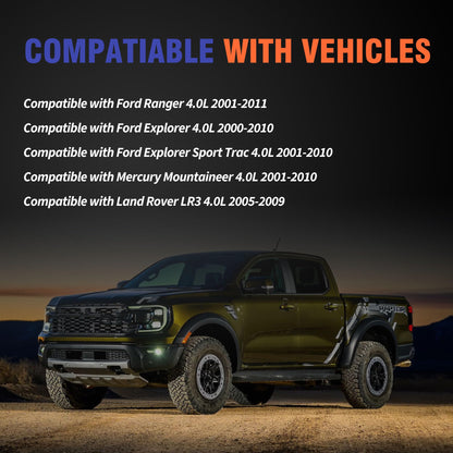 HiSport Valve Cover Gasket Set - Compatible with Ford Ranger Explorer Explorer Sport Trac Compatible with Mercury Mountaineer Compatible with Land Rover LR3 2000-2011 4.0L - Replace VS50529R