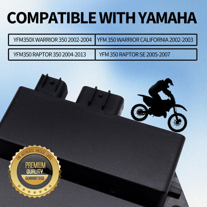 HiSport CDI Box Ignitor Module Unit - Compatible with Yamaha YFM350X Warrior 350 2002 2003 2004 YFM350 Raptor 350 2004 2005 2006 2007 2008 2009 2010 2011 2012 2013 Replaces 5YT-85540-00-00
