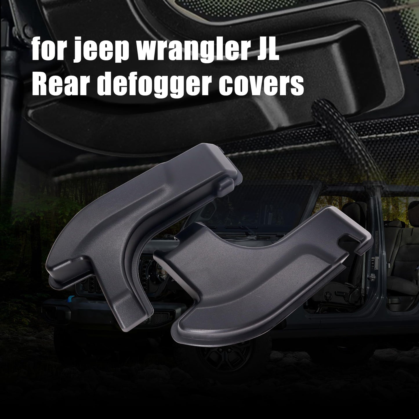 HiSport Rear Defogger Cable Cover - Compatible with Jeep Wrangler JL 4xe 2018-2024 Interior Accessories - Easy Installation