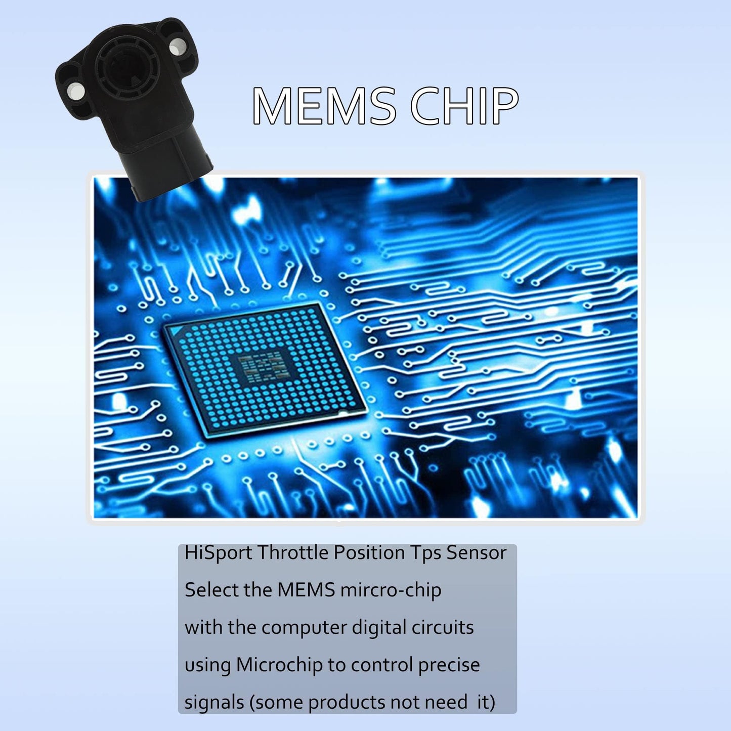 HiSport TPS Throttle Position Sensor Compatible with Ford E-150 E-250 E-350 E450 E550 F-150 Crown Victoria, Lincoln, Mazda, Mercury Replacement for OEM DY-967, F4SZ-9B989-AA, F4SZ9B989AA