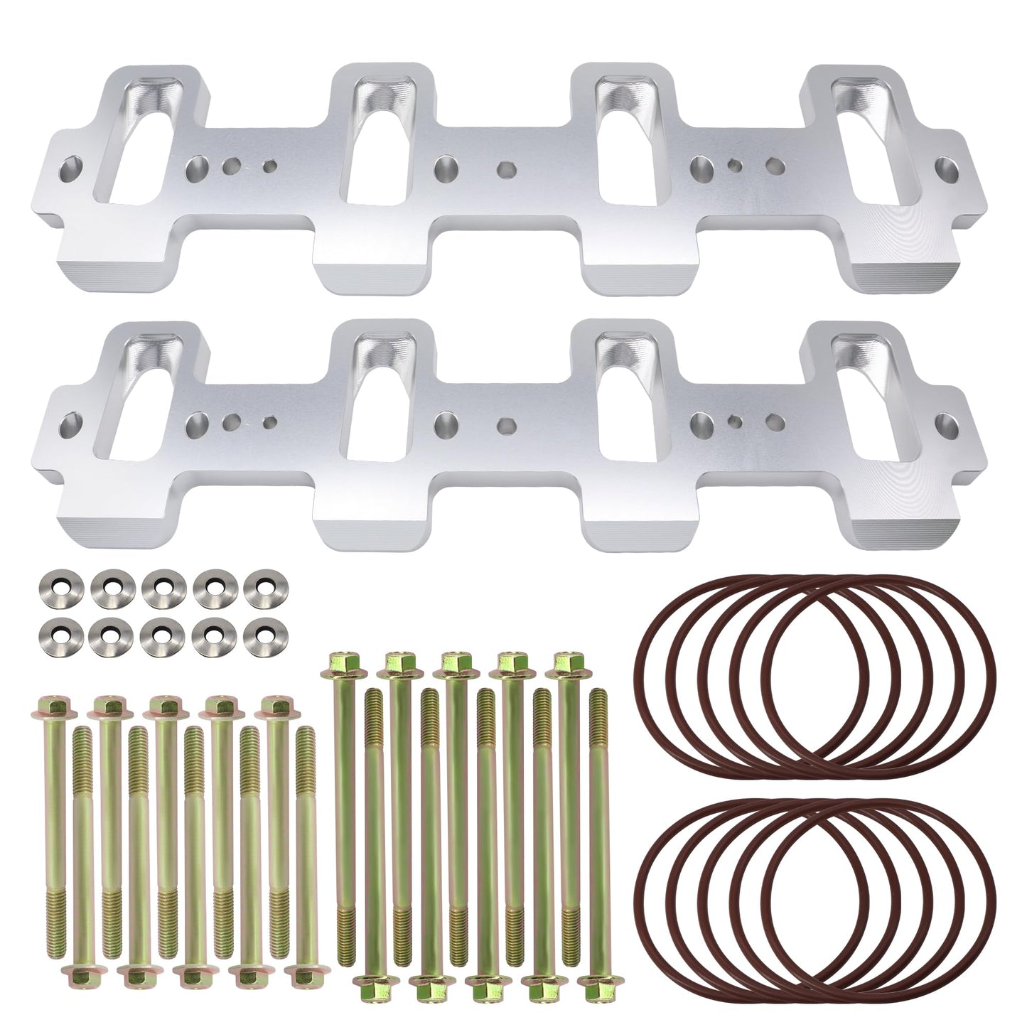 HiSport Intake Manifold Adapter Plates - Compatible with LS3 LSA ZL1 CTS-V Rectangle Port Intake Manifold Adapter - Replace EM-1021-S 551316