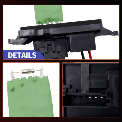 HiSport 89019100 HVAC Blower Motor Resistor Kit with Harness Compatible with Chevy Trailblazer EXT & GMC Envoy XL XUV & Buick Rainier & Isuzu Ascende & Oldsmobile Bravada Replaces 973-008, 973008