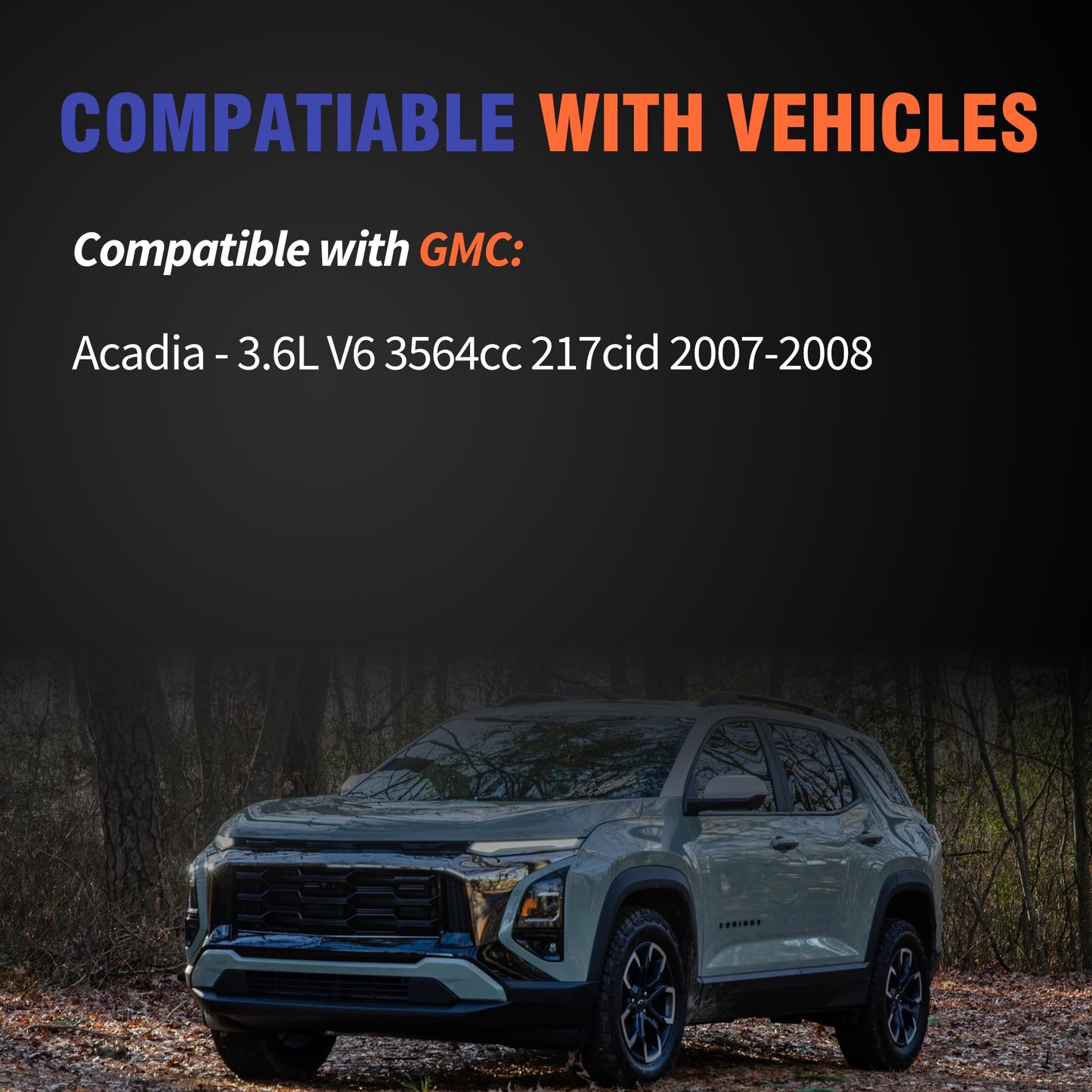 HiSport Engine Valve Cover Gasket Set - Compatible with GMC Acadia 3.6L V6 3564cc 217cid 2007-2008 - Replace VS50726R