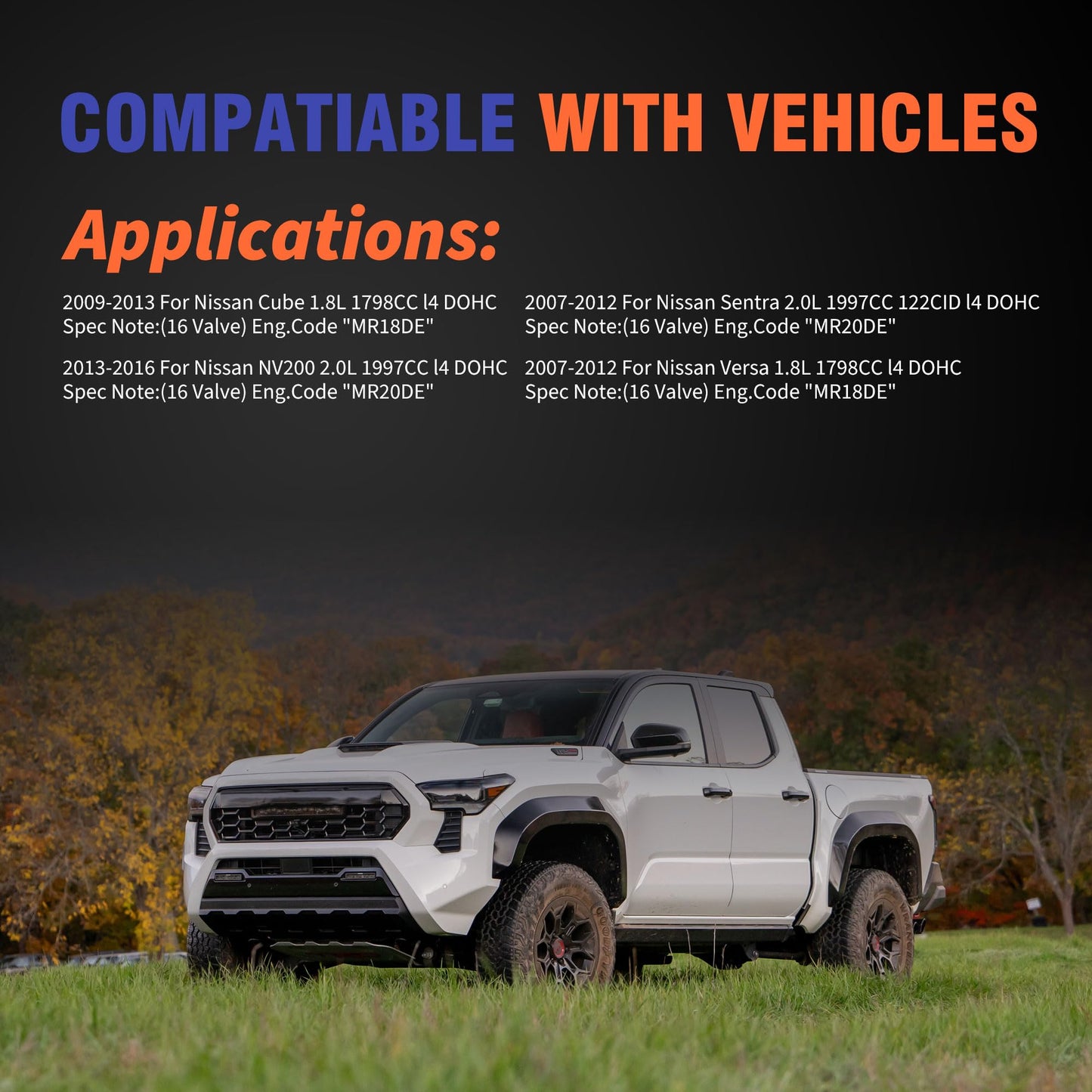 HiSport MS97038 Intake Manifold Gasket Set Compatible with Chevrolet City Express 2015-2018,Replacement for Nissan NV200 2013-2020 2.0L,Sentra 2007-2012,Versa 2007-2012,Cube 2009-2013 1.8L