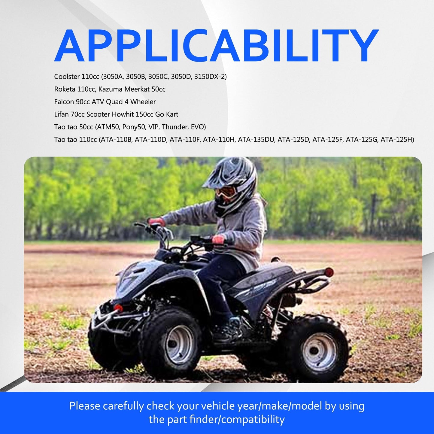 HiSport 4-Pin Voltage Regulator Rectifier - Compatible with Tao Tao 110cc ATA-110B ATA-110D ATA-110F 50cc ATM50 Pony50 VIP Thunder EVO Coolster 110cc 3050A 3050B