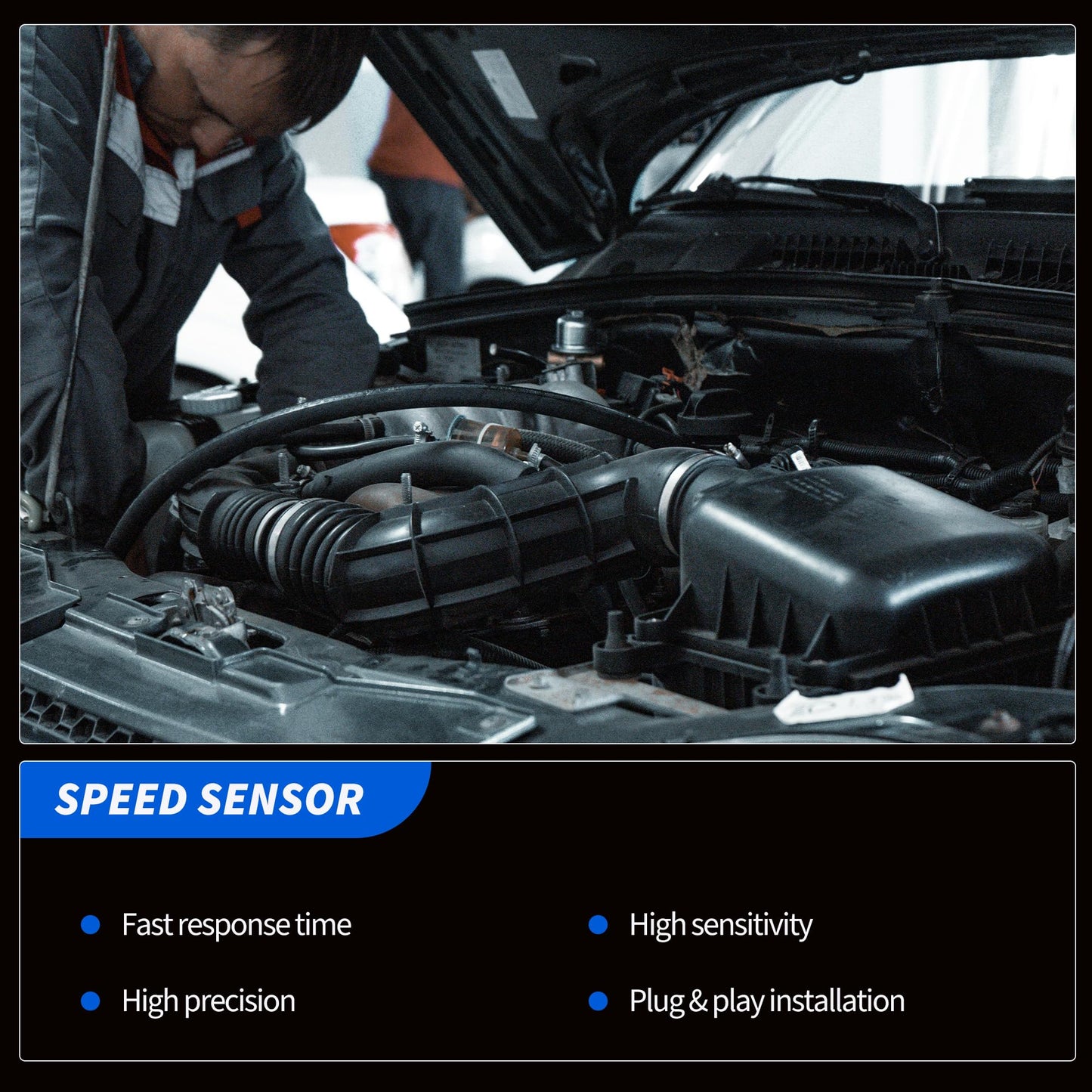 HiSport Transmission Speed Sensor - Compatible with Honda Accord Civic CR-V Fit HR-V Replaces 28810-RJ-2003 28810RJ2003