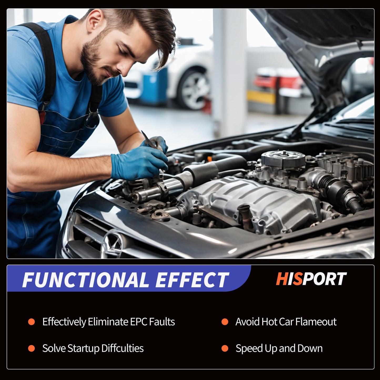 HiSport 4882251AB Camshaft Position Sensor - Compatible with Chrysler Cirrus PT Cruiser Sebring Stratus Voyager | Dodge Avenger Grand Caravan Neon Stratus | Mitsubishi Eclipse 1994-2010