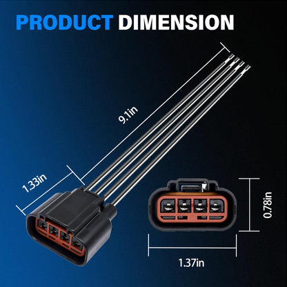 HiSport 27151ZQ00A HVAC Heater Blower Motor Fan Resistor with Harness Compatible with Infiniti QX56 QX80 Compatible with Nissan Armada Quest,27151-ZT00A 27151-ZM70A 27151-ZQ00A RU792 JA1808 4P1686