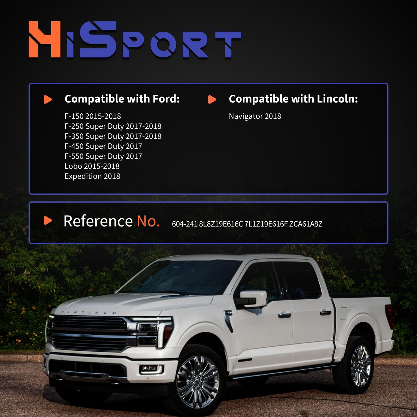 HiSport HVAC Heater Blend Door Actuator FL3Z19E616C - Compatible with Ford F-150 F-250 Super Duty F-350 Super Duty F-450 Super Duty F-550 Super Duty Lobo Expedition Lincoln Navigator 2015-2018